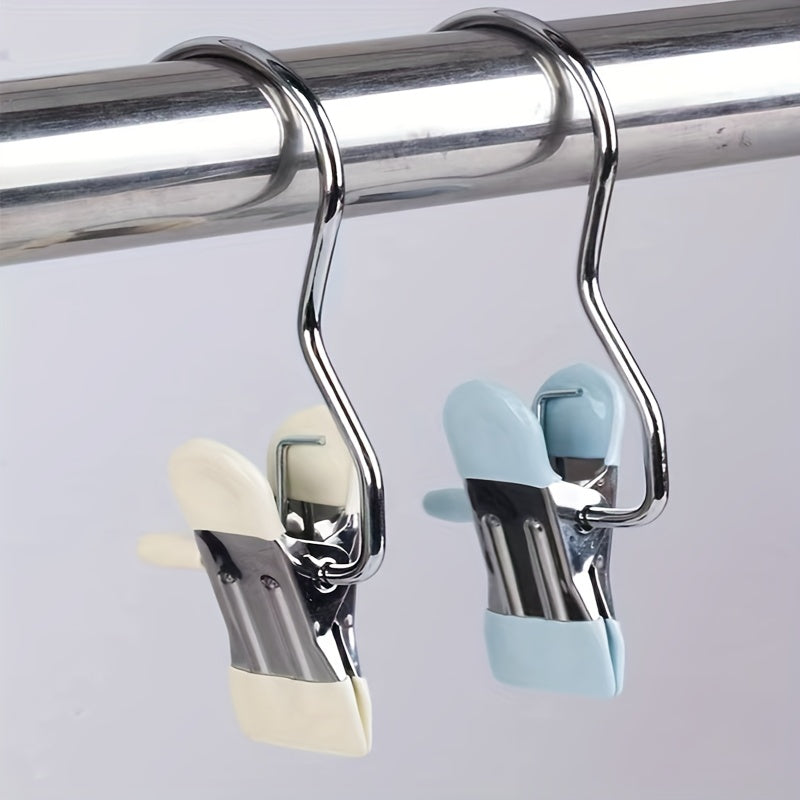 7pcs Non Marking Clips with Hook Dormitory Storage Artifact