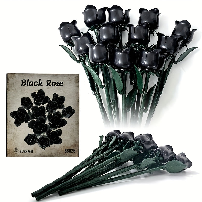 Roses Block Toys Decorative Flower Building Toys 1000 pcs