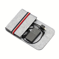 Portable Storage Bag Button Elastic Band Charging Travel Storage Bag