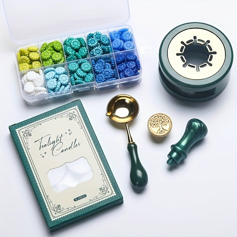Sunflower Seal Stamp Kit for Scrapbook Cards DIY Craft