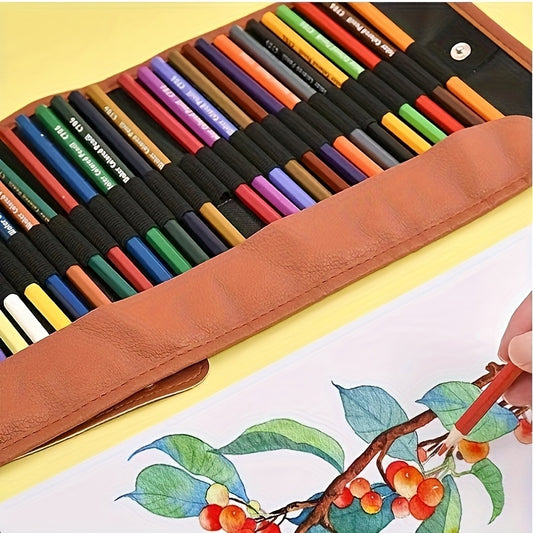 38pcs Set 36 Colors Ebony Colored Pencils for Sketching Drawing
