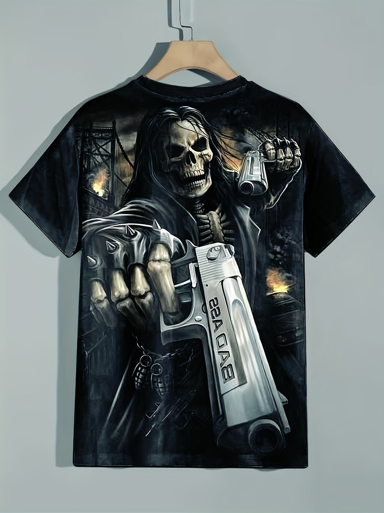 Men's 3D Skeleton Tee for Summer Activities