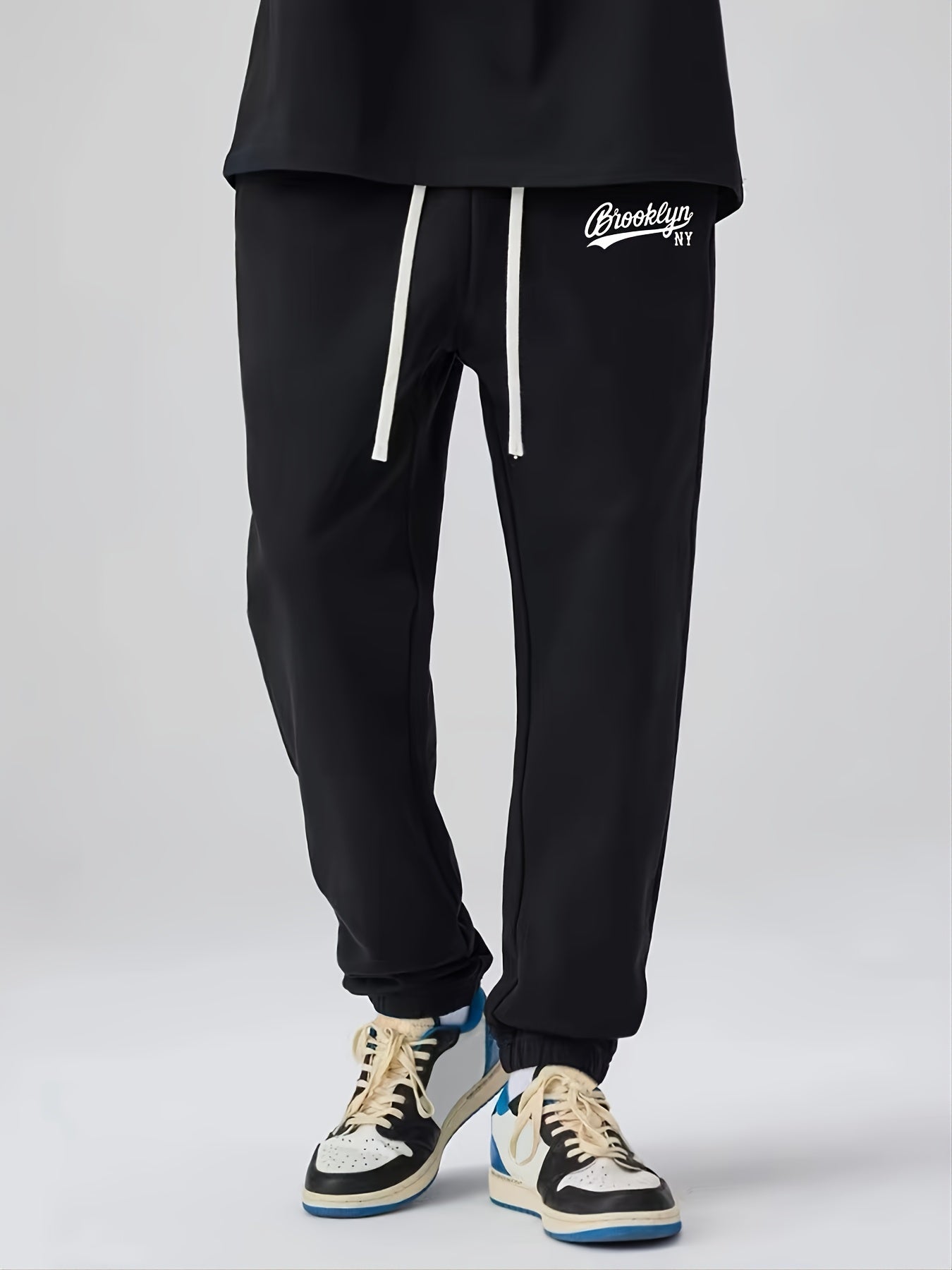Men's Letter Print Loose Casual Sports Leggings Long Sweatpants