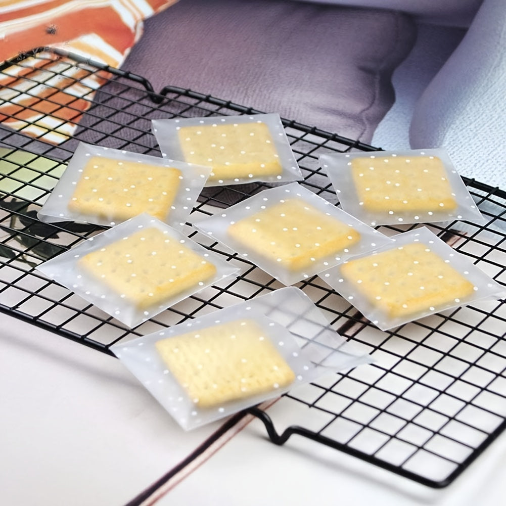 100pcs Polka Dot Cellophane Snack Bag 14 for Party Bread Candy Biscuits