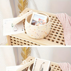 Rope Woven Storage Basket for Key Jewelry Cosmetics Practical Storage Box