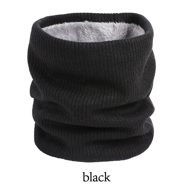Men's Double Layer Velvet Thickened Winter Scarf