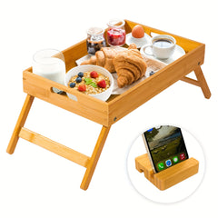 Bamboo Folding Tray Table Multifunctional Household Small Table