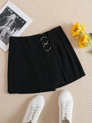 Ring Linked Skorts High Waist Comfy Shorts