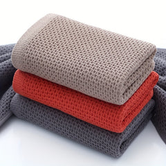 4pcs 100% Cotton Bath Sheet Waffle Weave Kitchen Bathroom Dish Cloths