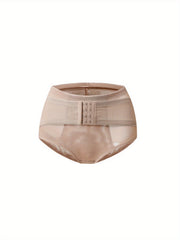 Mesh Shaping Panties Front Buckle Tummy Control Slimmer Panties