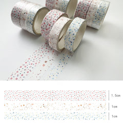 3 PCS 300cm Hand Account Tape Flower Leaf Starry Sky Plaid Creative Decoration