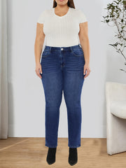 Solid High Rise Stretch Jeans