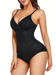 Jacquard Bodysuit Backless Slimmer Butt Lifting Body Shaper