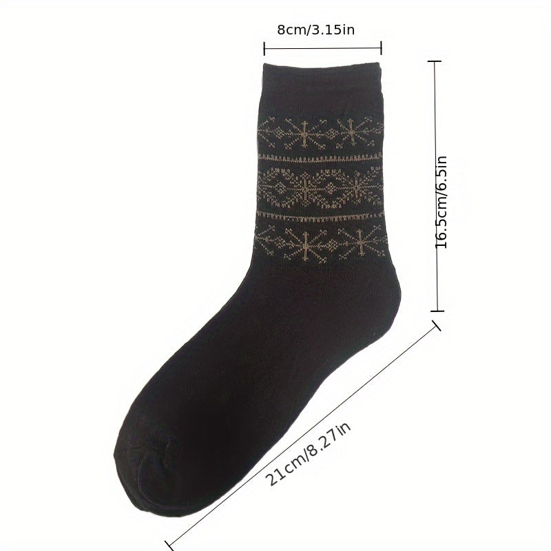 5 Pairs Winter Thickened Warm Business Socks in Gift Boxed Packaging