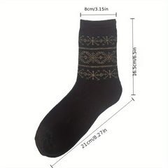 5 Pairs Winter Thickened Warm Business Socks in Gift Boxed Packaging