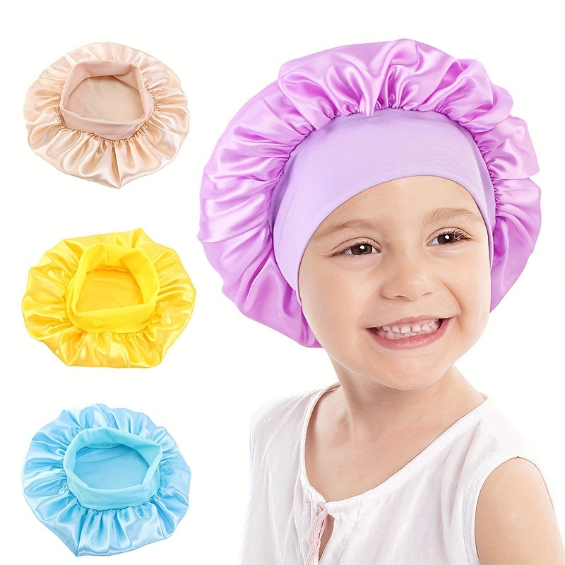 Baby Silk Hair Bonnet Sleeping Hat Cap For Toddlers