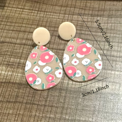 4 Pairs Geometric Stud Earrings Set For Girls