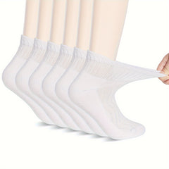 4 6 Pair Extra Wide Diabetic Ankle Socks Bamboo Breathable Seamless Toe Socks