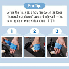 24pcs Paint Roller Covers - Various Sizes - House Painting Supplies