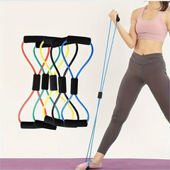 8 Shaped Yoga Tension Band Elastic Chest Expansion Tool Training Equipment