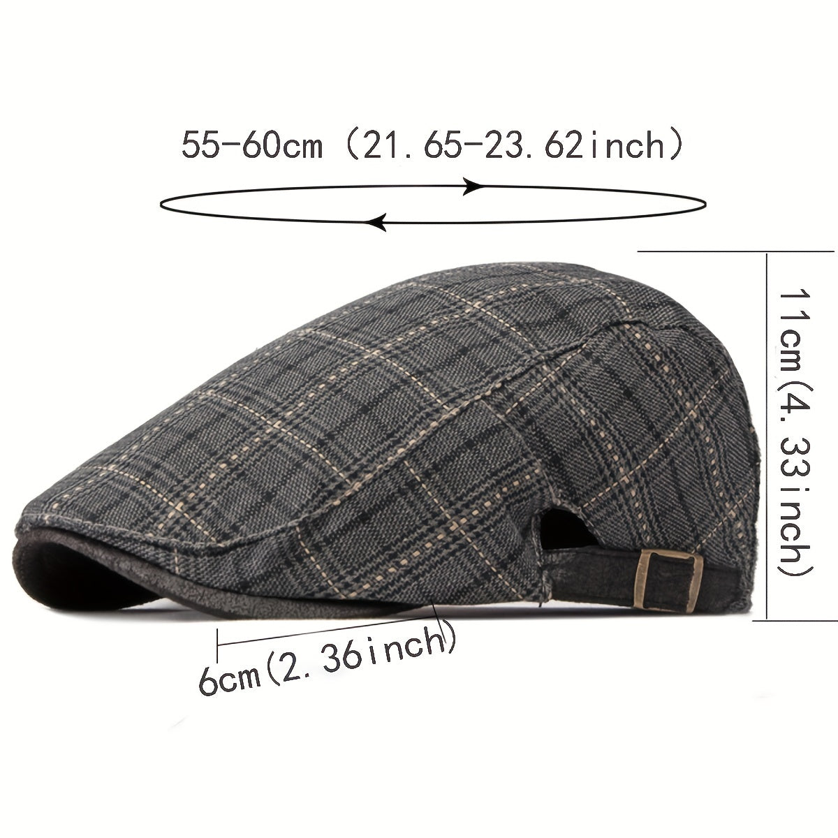 Plaid Beret Artist Caps Casual Hat