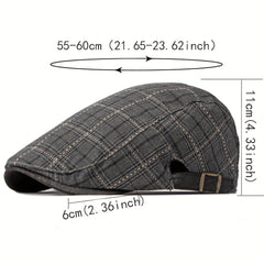 Plaid Beret Artist Caps Casual Hat
