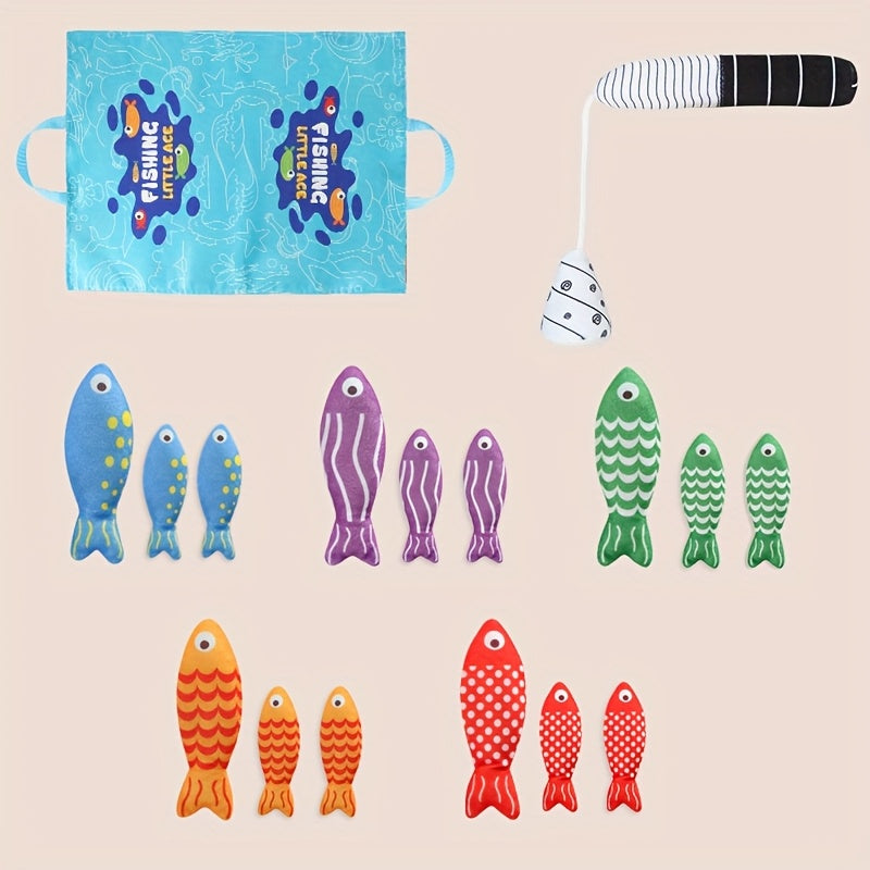 Kids Fishing Toy Set with Rod and Bucket