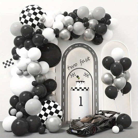 89pcs Race Car Balloon Garland Arch Kit for Birthday Party Decorations