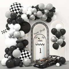 89pcs Race Car Balloon Garland Arch Kit for Birthday Party Decorations