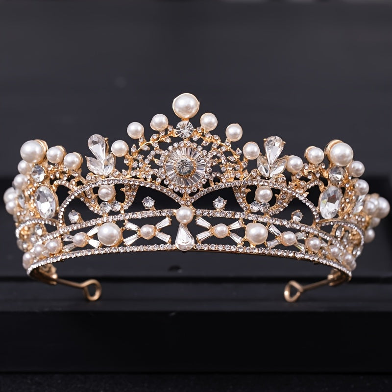 Faux Pearl Princess Pageant Engagement Wedding Hair Accessories
