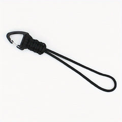 Braided Nylon Keychain w/ Metal Triangle Buckle