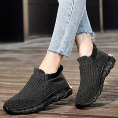 Women's Knitted Sock Shoes Low Top Slip On Sports Shoes