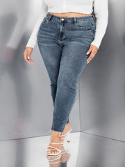 Skinny Jeans High Rise Slim Fit Stretch Denim Pants