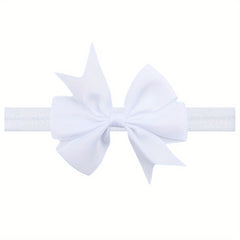 Children's Solid Ribbon Bow Headband for Kids
