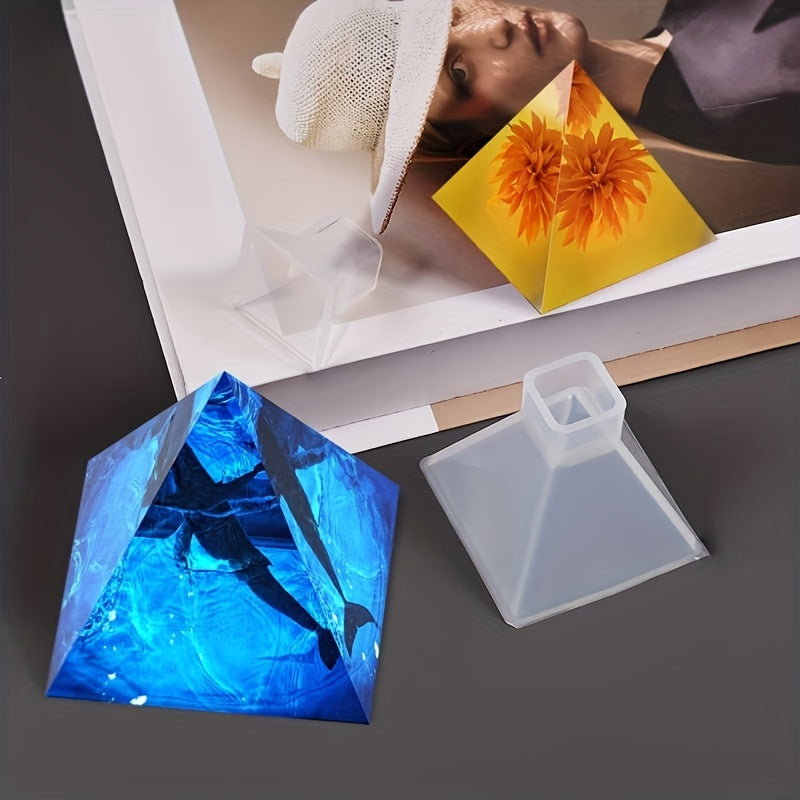 5pcs Pyramid Resin Casting Silicone Jewelry Molds Set for Resin Crafts