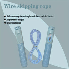 Adjustable Counting Jump Rope for Fitness Workout Exercise and Weight Loss