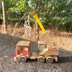 Wooden Crane Model Toy Handicraft Ornaments Simulation Crane Crane Toy Gift