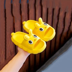 JIAGEYA Cartoon Slippers For Girls Non Slip Lightweight Open Toe Slippers