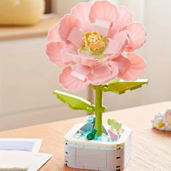 DIY Hibiscus Flower Plant Building Blocks Kit