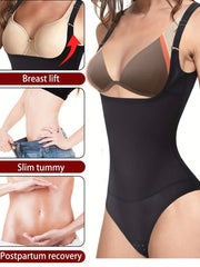 Seamless Shaping Bodysuit Tummy Control Slimmer Thong Body Shaper