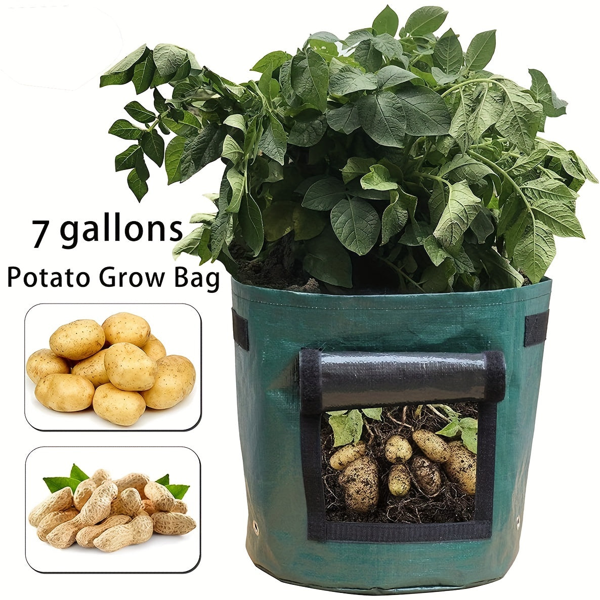 Potato Planting Bag 7 Gallons with Entrance Baffle