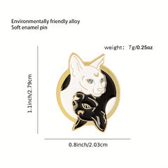 Stylish Zinc Alloy Cat Badge for Kids
