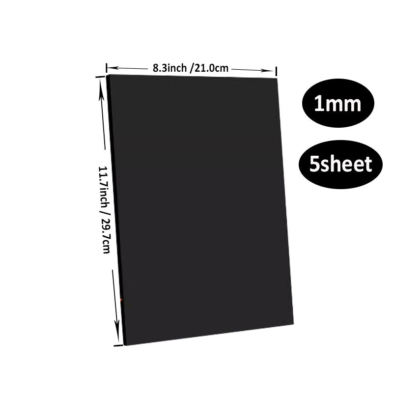 5pcs 1mm-3mm Hard Thick Cardboard DIY Decor Package 8.3x11.7in