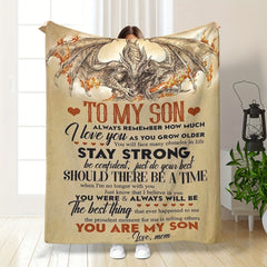 Fire Dragon Pattern Soft Blanket for Home & Outdoor Use