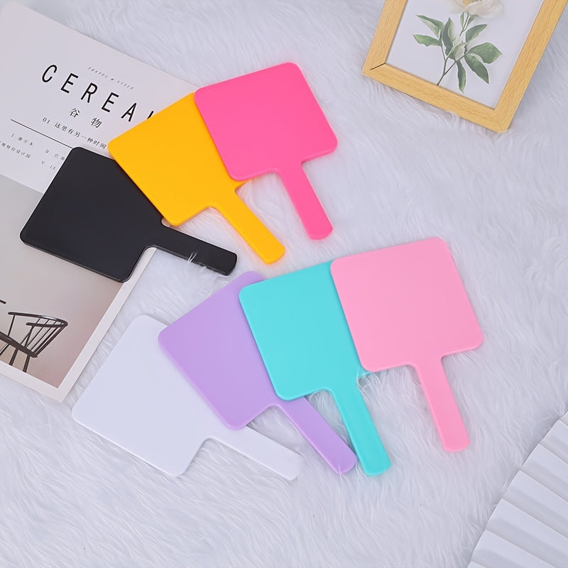 Handle Mirror Square Beauty Makeup Mirror For Women SPA Salon Professional