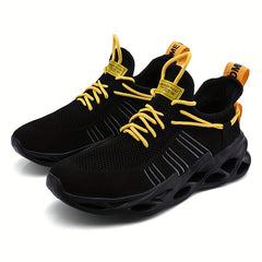 Men's Breathable Blade Sneakers Lace up Running Shoes