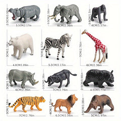 Wildlife Model Set Tiger Lion Brown Bear Models Desktop Ornaments