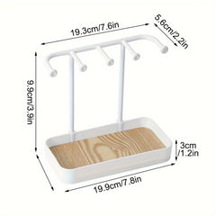 Jewelry Storage Rack Necklace Earrings Key Small Item Storage Shelf