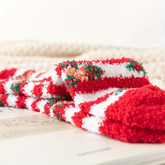 5 Pairs Christmas Print Socks Warm Women's Stockings