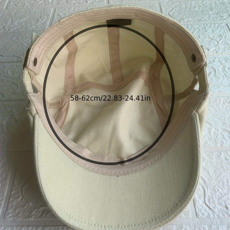 British Casual Cotton Duck Tongue Visor Hat Beret
